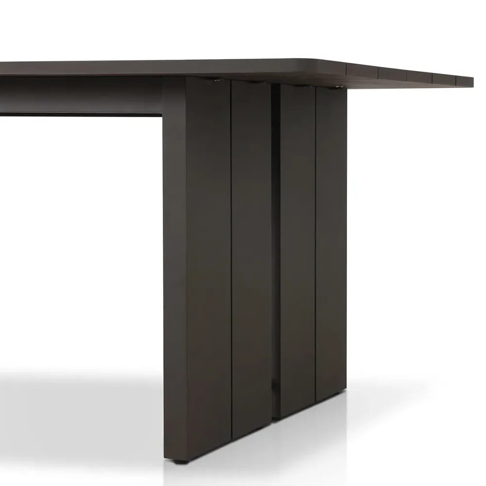 Charles 92" Rectangular Outdoor Dining Table - Dark Bronze, Aluminum