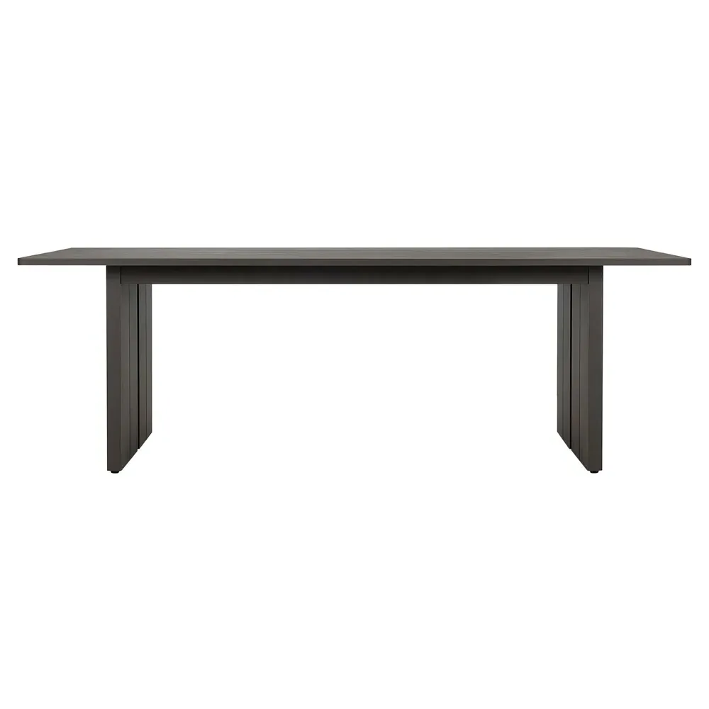 Charles 92" Rectangular Outdoor Dining Table - Dark Bronze, Aluminum