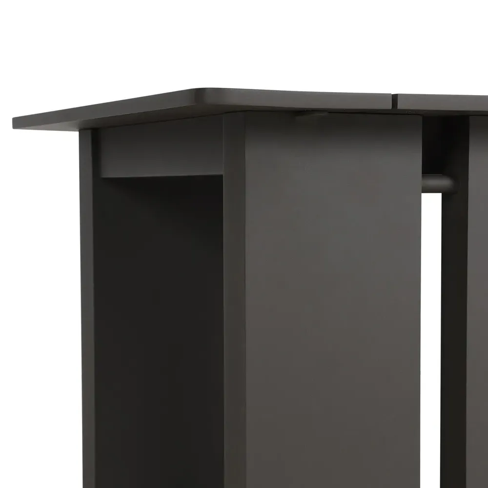 Charles Square Outdoor Side Table - Dark Bronze, Aluminum