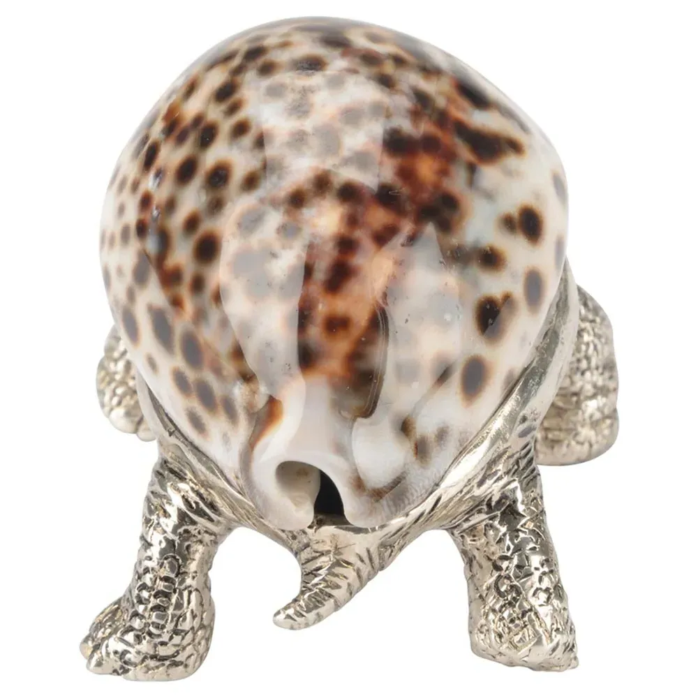 Charles Turtle Paperweight - Silver, Brass