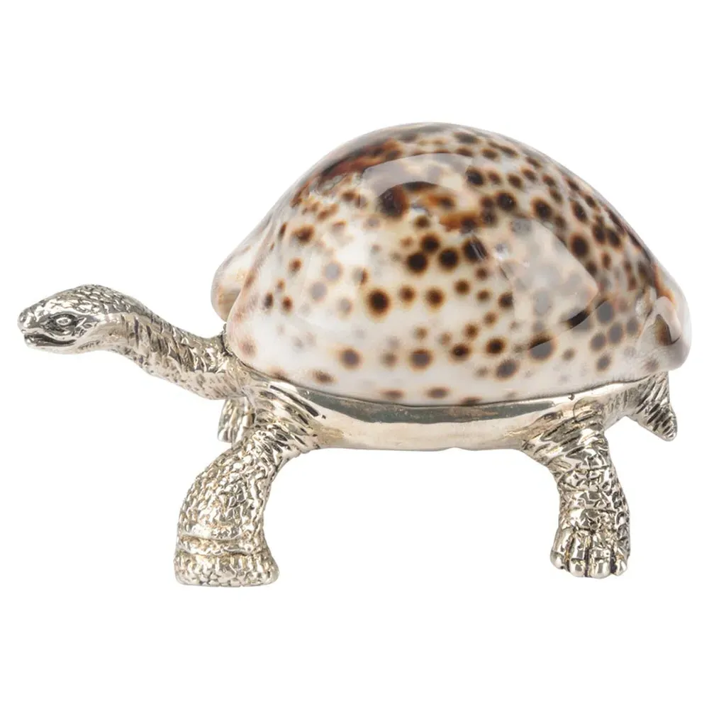 Charles Turtle Paperweight - Silver, Brass image