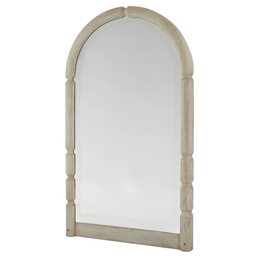 Charleston Full Length Floor Mirror - Grey, Wood