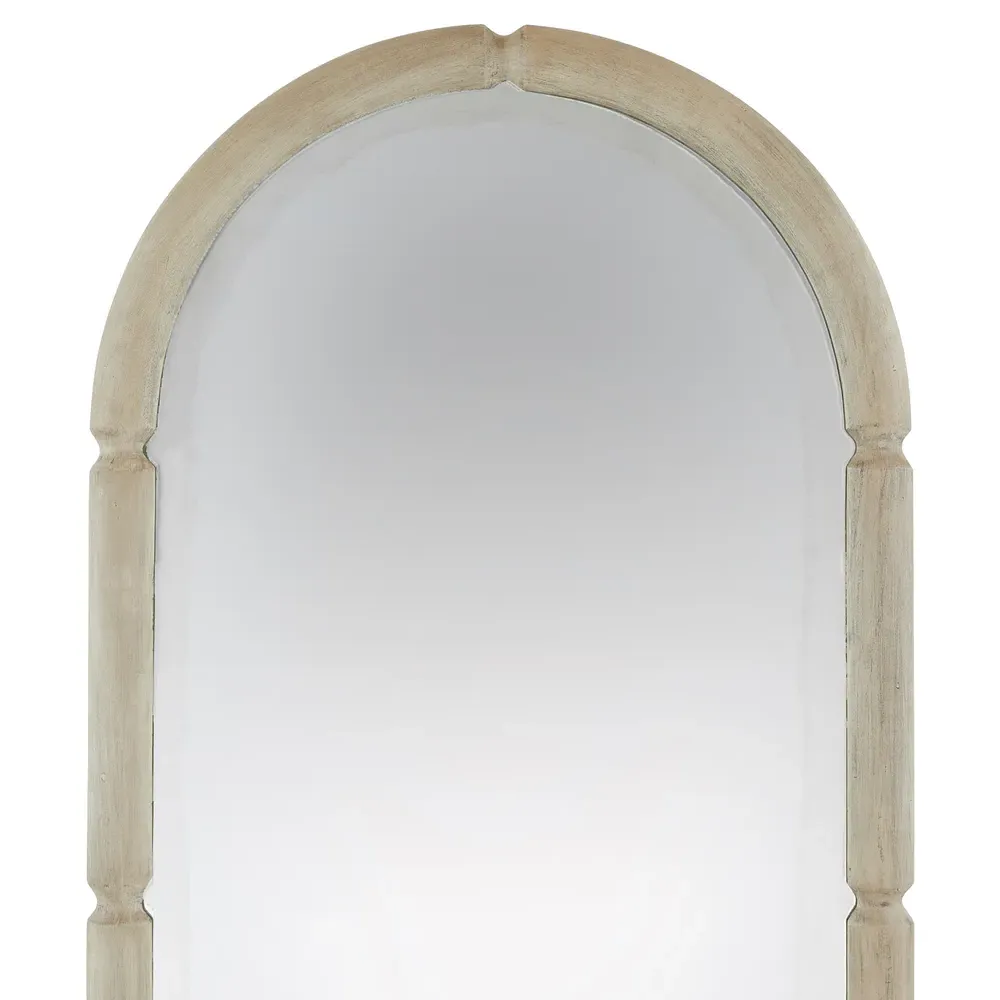 Charleston Full Length Floor Mirror - Grey, Wood