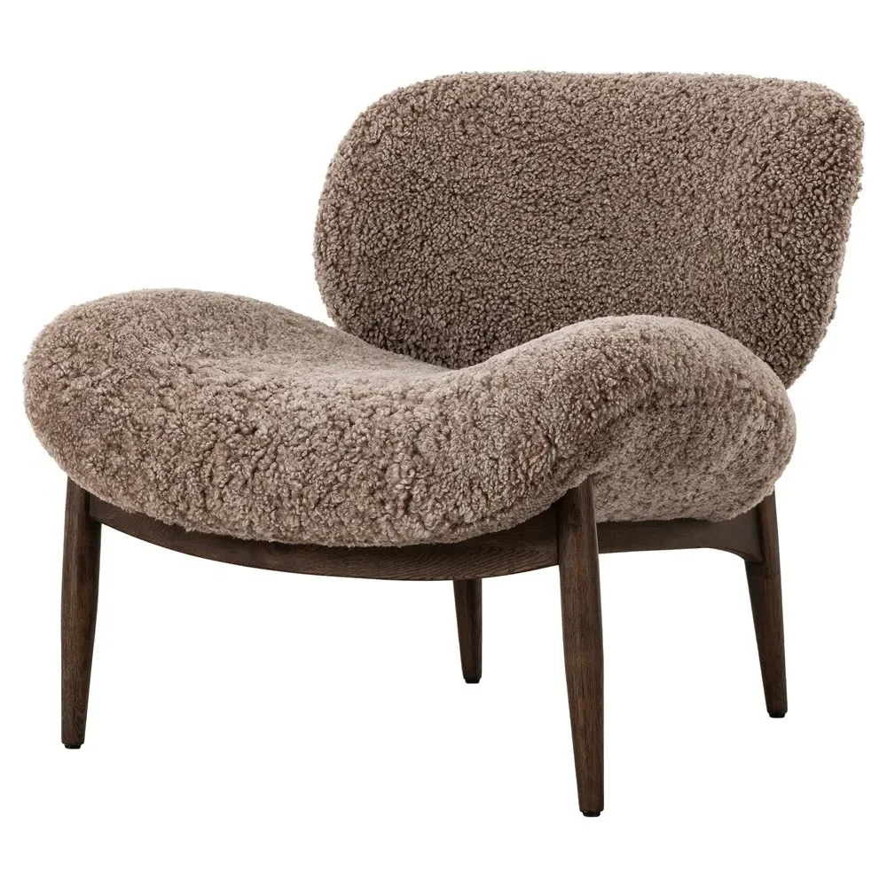 Charlie Slipper Chair - Taupe, Ash Wood image