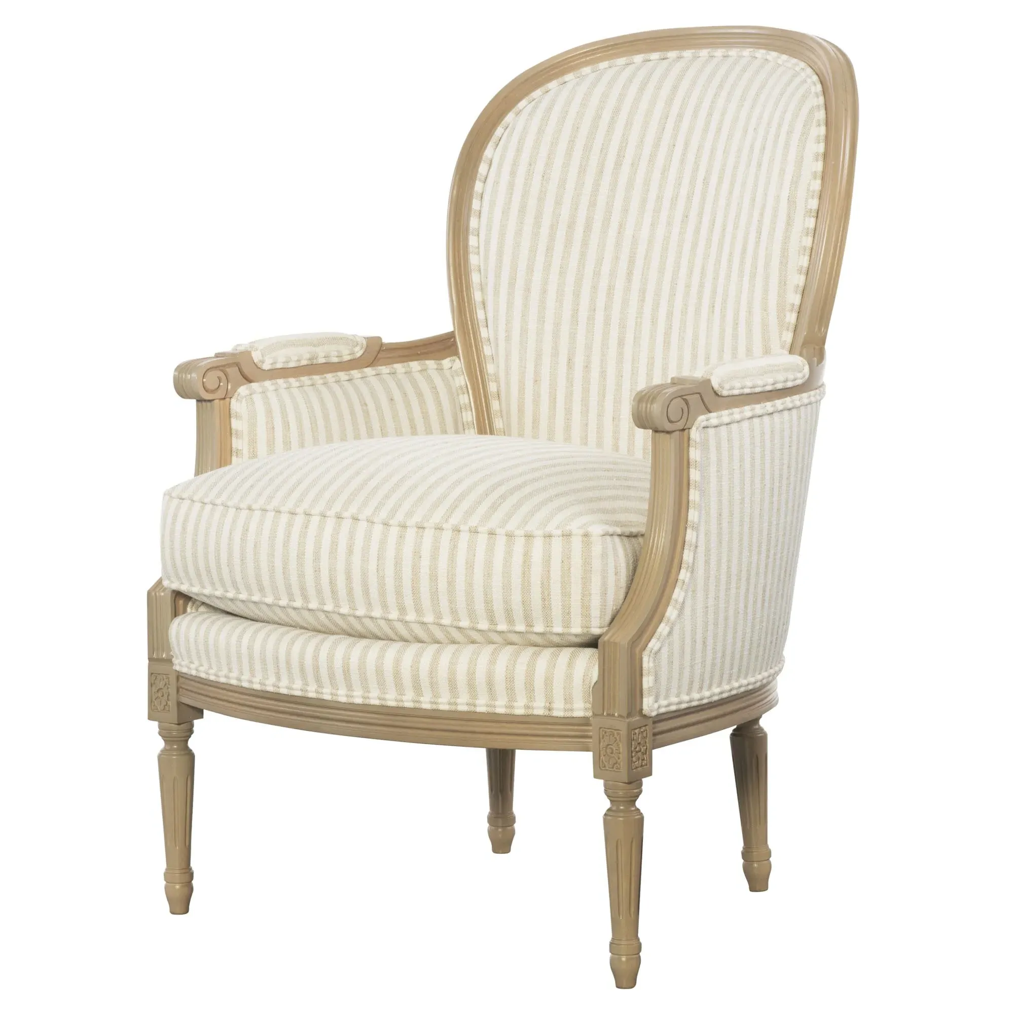 Charlotte French Country Arm Chair - Brown, Wood image