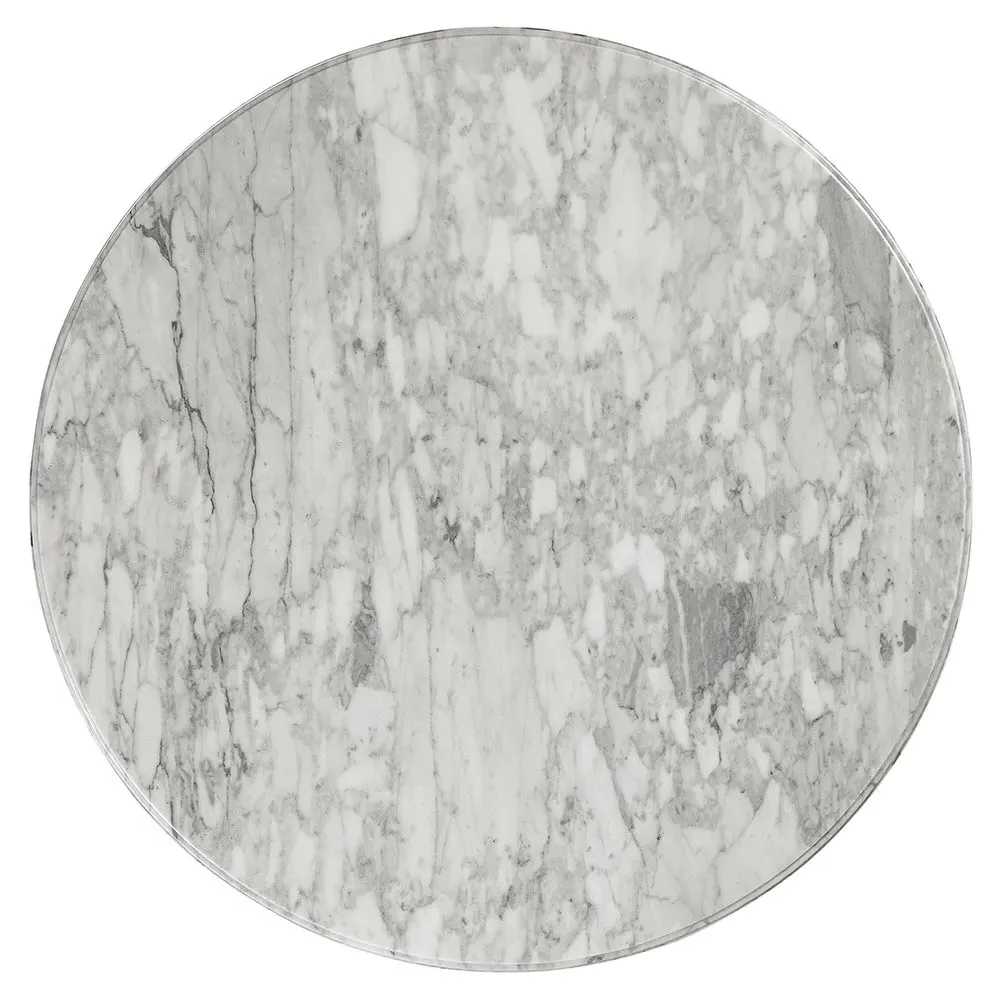 Charlotte Round Bistro Table - Black, Stone