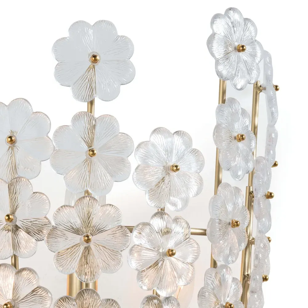 Charlotte Steel Sconce - Natural Brass