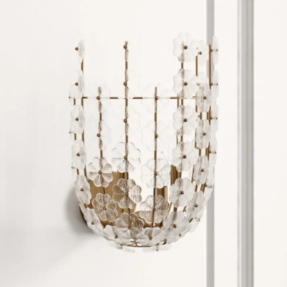 Charlotte Steel Sconce - Natural Brass