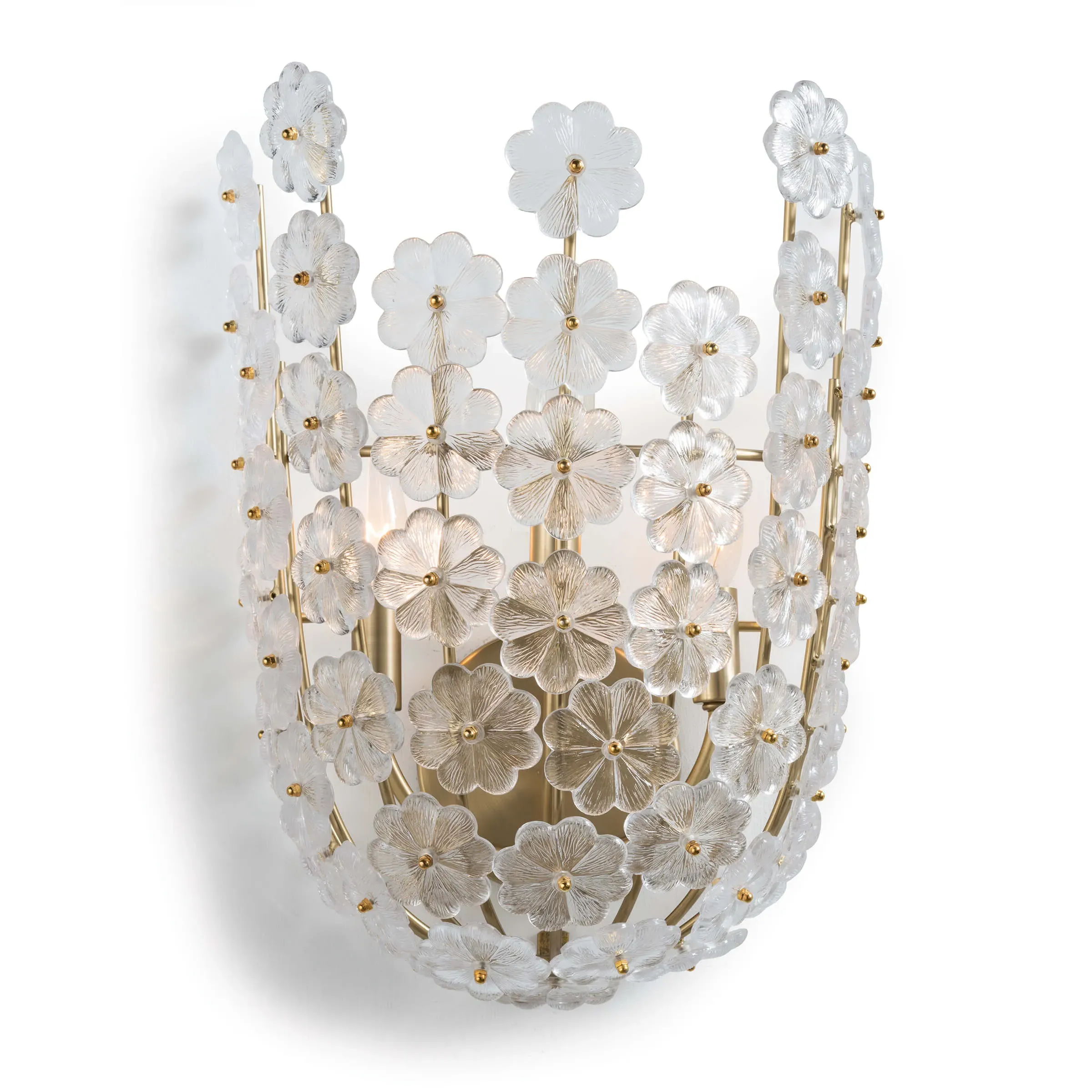 Charlotte Steel Sconce - Natural Brass image