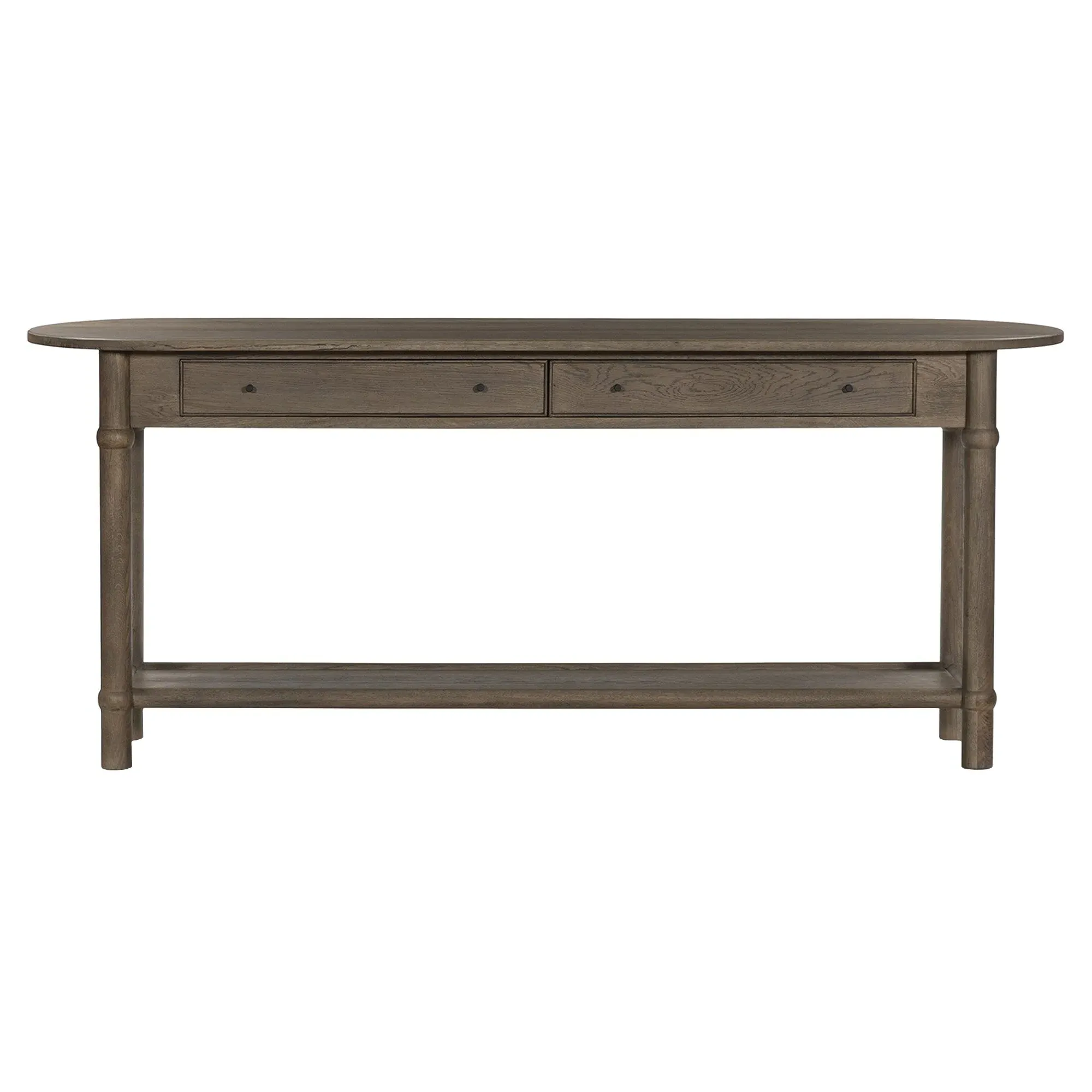 Charnes Console Table with Drawers - Natural, Oak