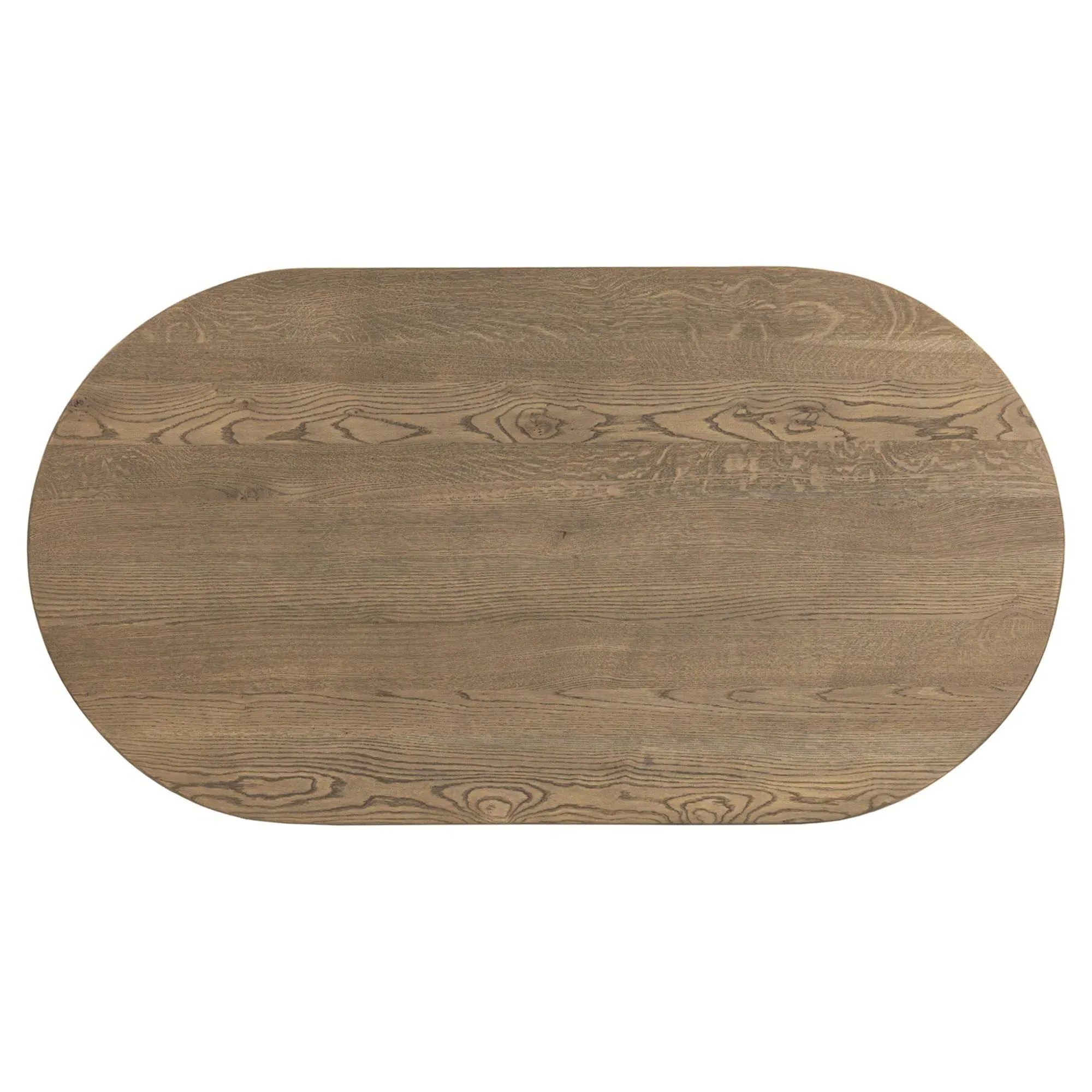 Charnes Oval Coffee Table with Shelf - Natural, Oak