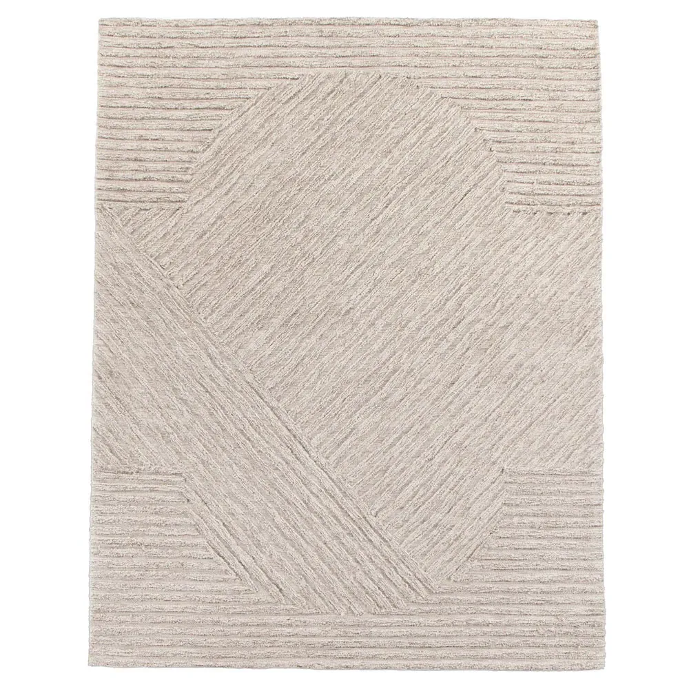 Chase 5x8 Indoor Outdoor Rug - Beige, PET Fiber image