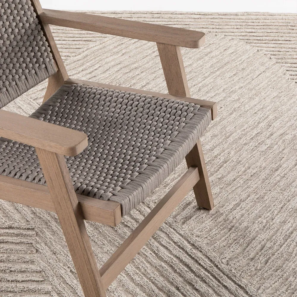 Chase 8x10 Outdoor Rug - Beige, Recycled PET