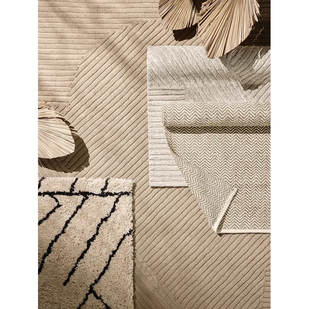 Chase 9x12 Indoor Outdoor Rug - Beige, Recycled PET