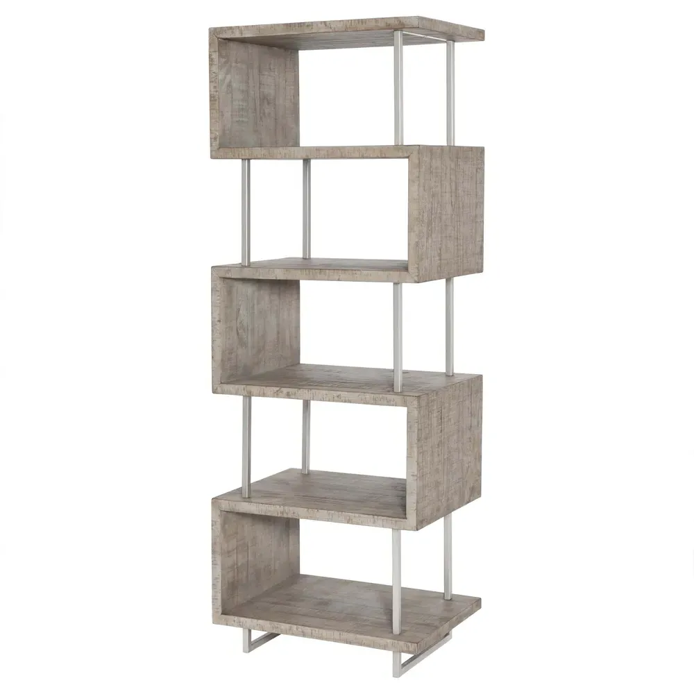 Chase Etagere - Grey, Pine Wood