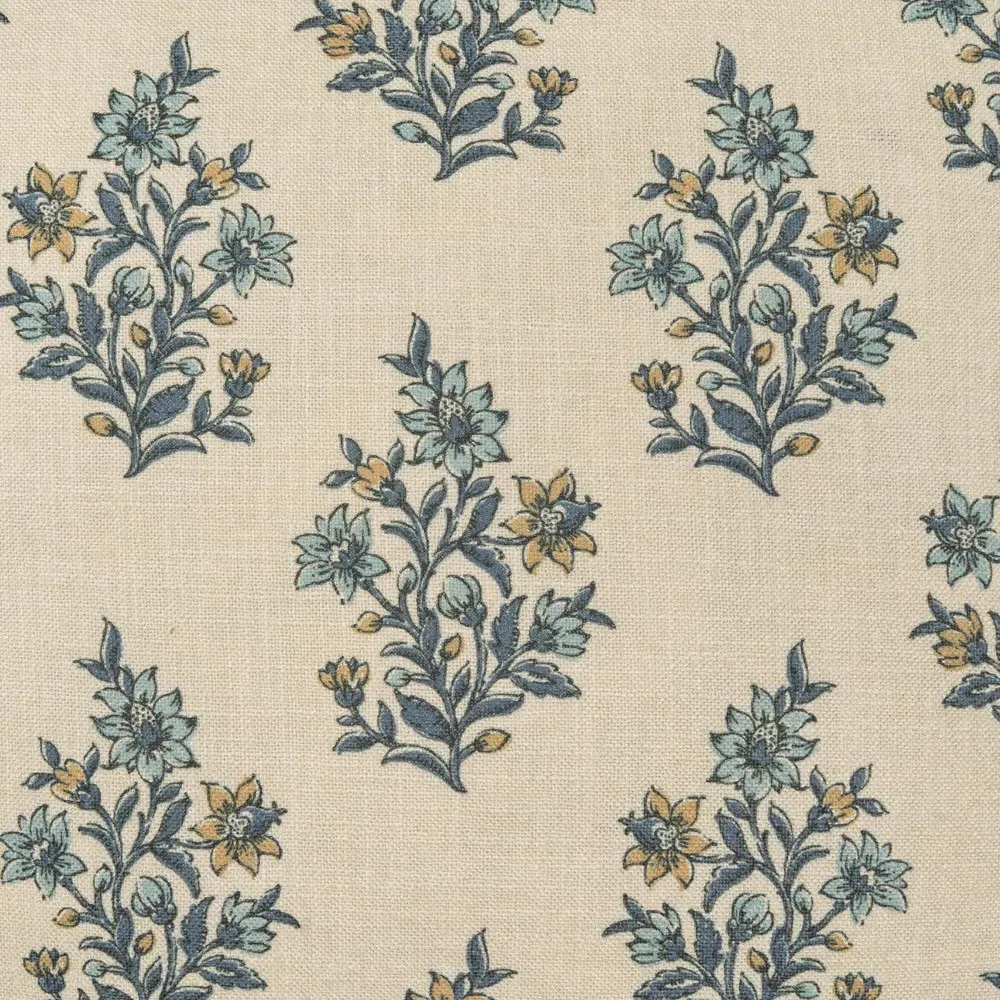 Chauvin Floral Throw Pillow - Blue, Polyester