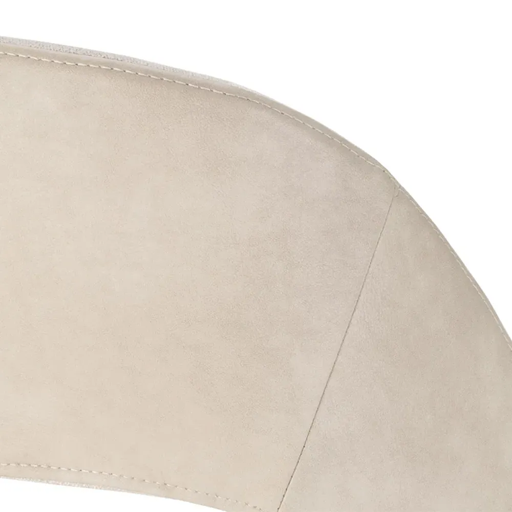 Cheekra Counter Stool - Cream, Faux Leather