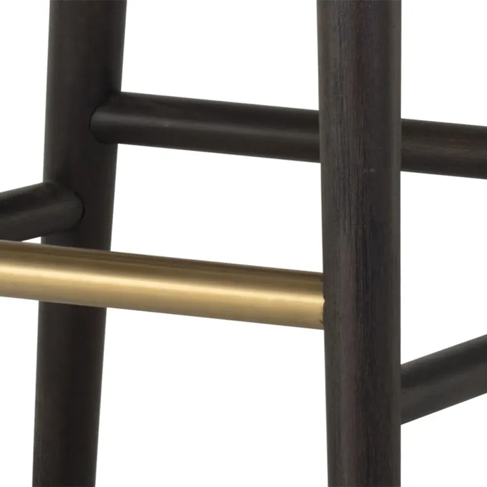 Cheekra Counter Stool - Cream, Faux Leather