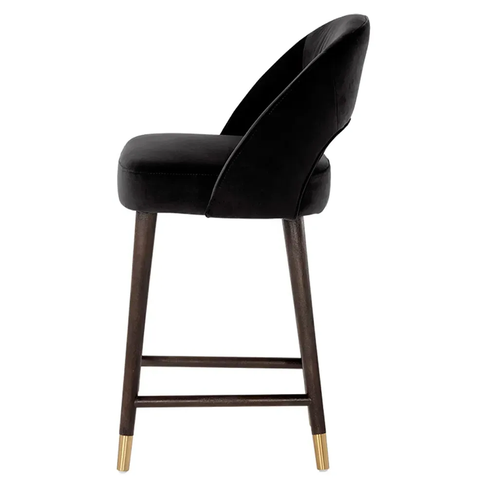 Cheekra Counter Stool with Footrest - Black