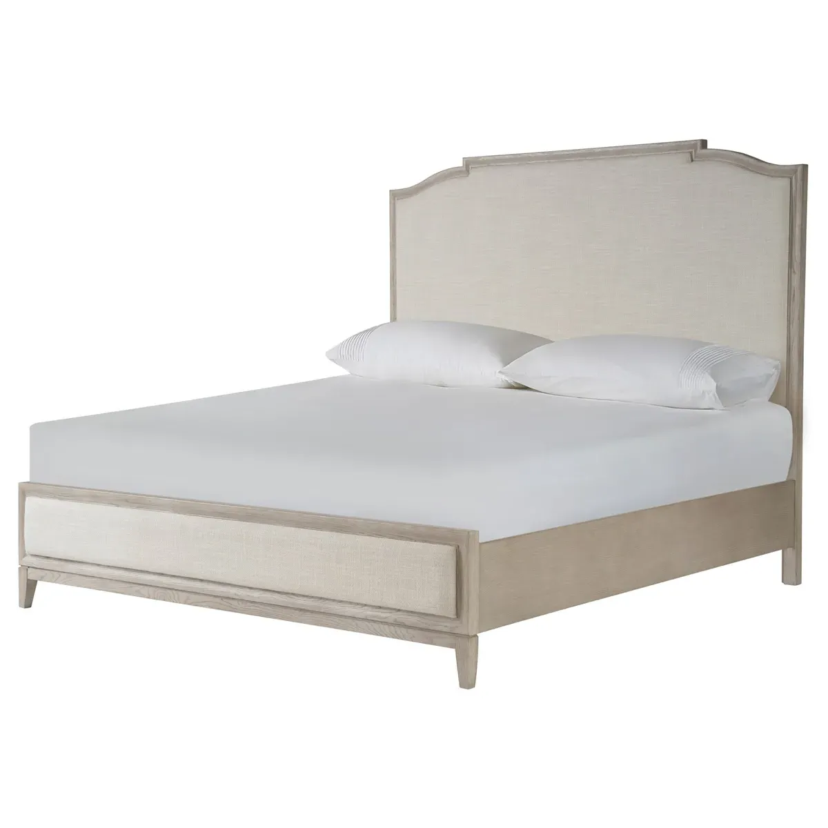 Chelle King Size Panel Bed - Beige, Oak
