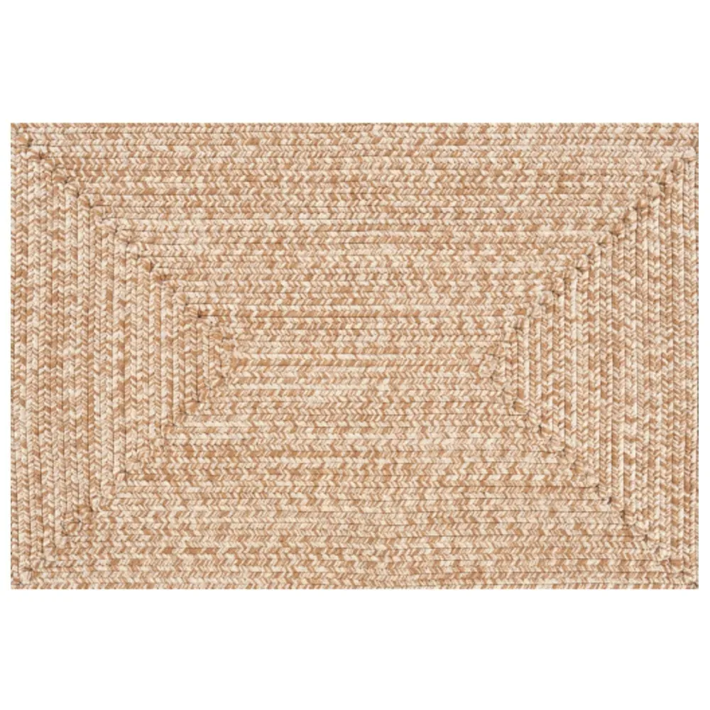 Chelsea 2x8 Textured Indoor Outdoor Rug - Brown, Polypropylene