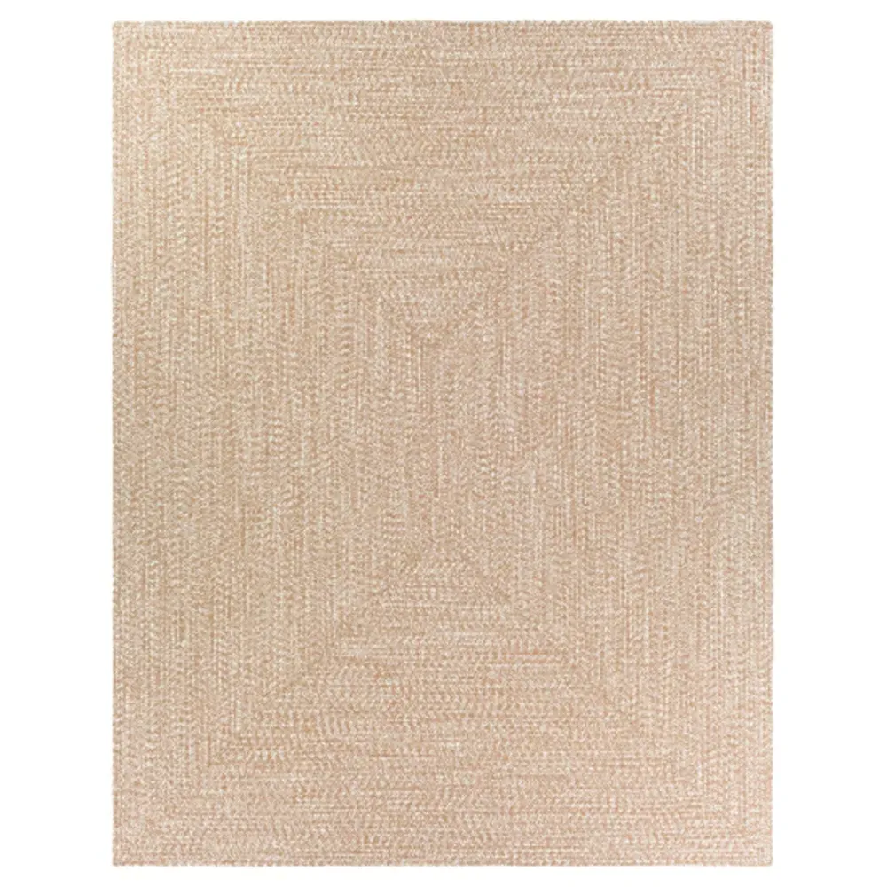 Chelsea 7.5x9.5 Textured Indoor Outdoor Rug - Brown, Polypropylene