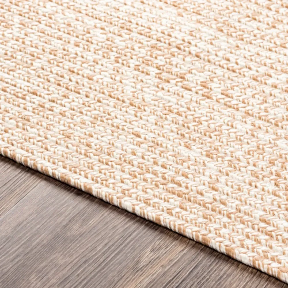 Chelsea 8.5x11.5 Textured Indoor Outdoor Rug - Brown, Polypropylene