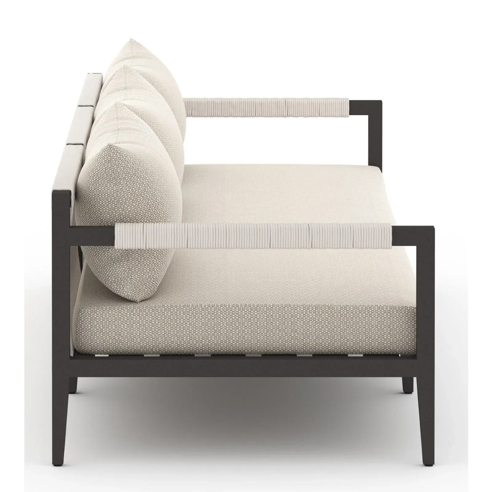 Cheryl Large Outdoor Sofa - Beige, Aluminum