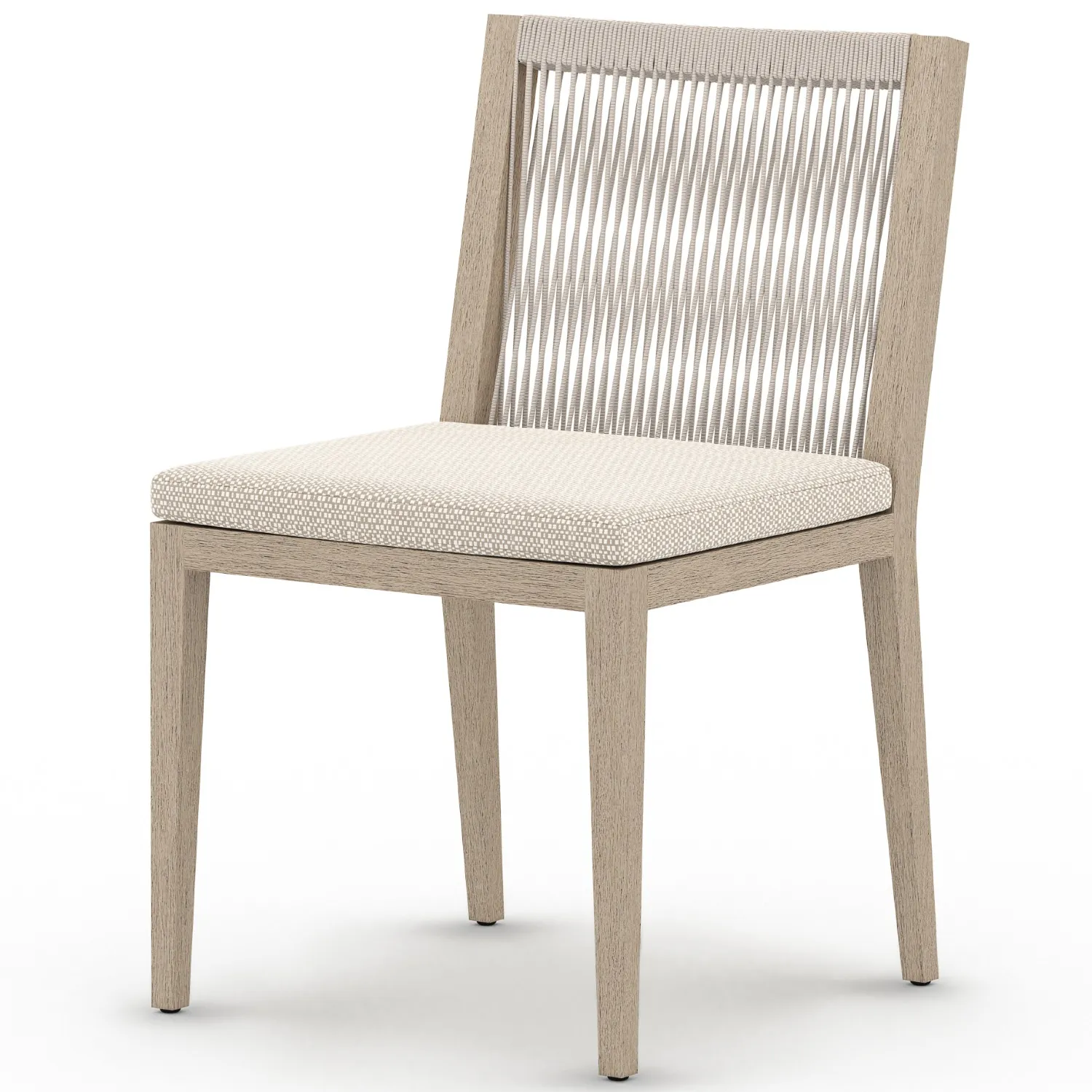 Cheryl Outdoor Dining Side Chair - Beige, Teak image