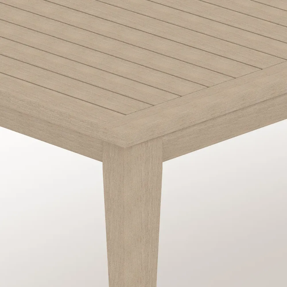 Cheryl Outdoor Dining Table - Natural, Teak Wood