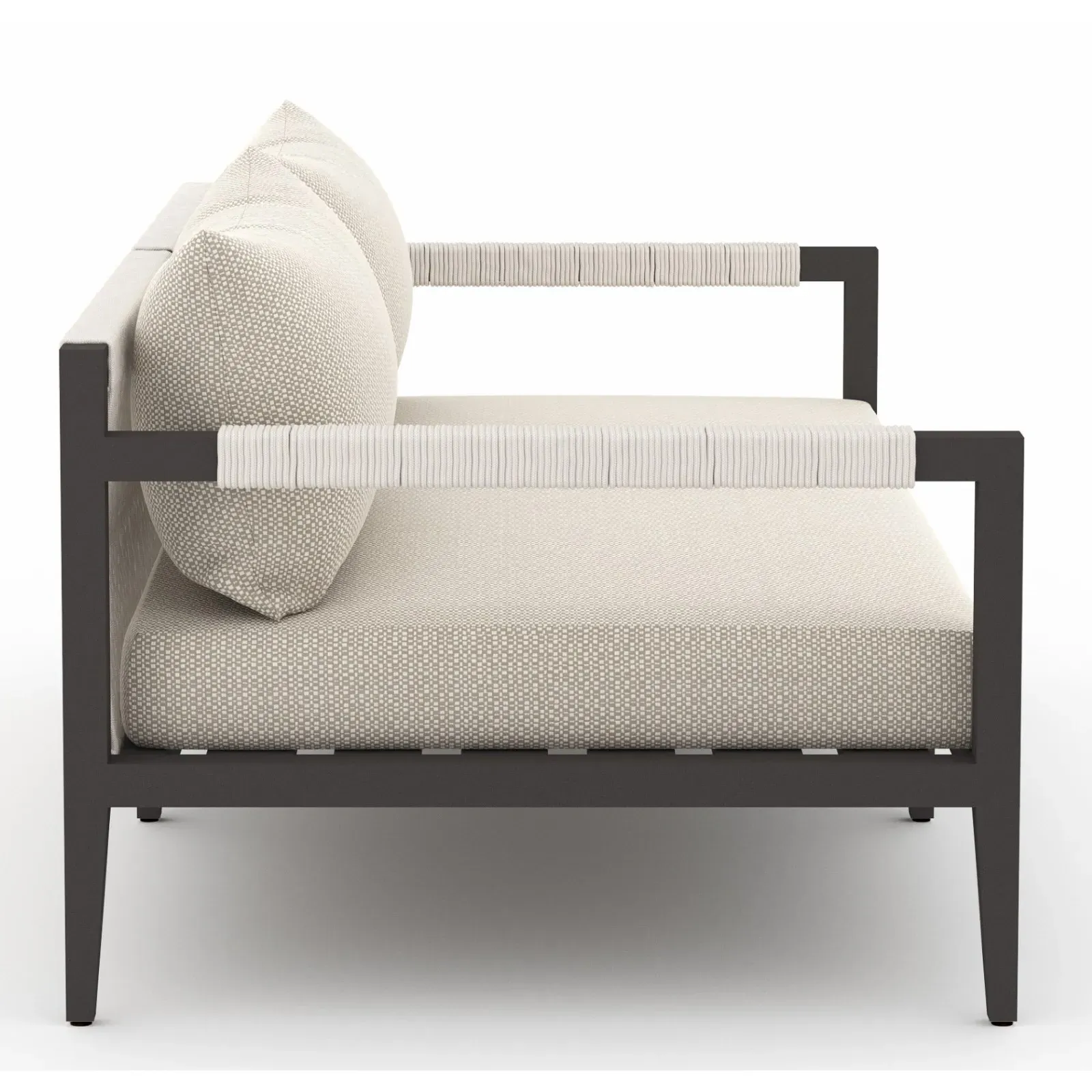 Cheryl Small Outdoor Sofa - Beige, Aluminum