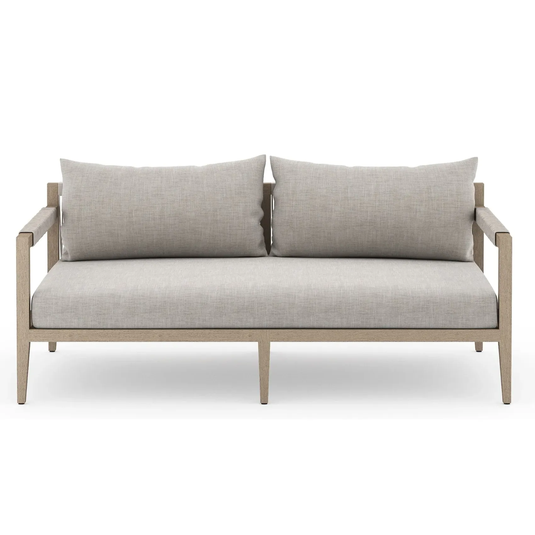 Cheryl Small Outdoor Sofa - Grey, Teak
