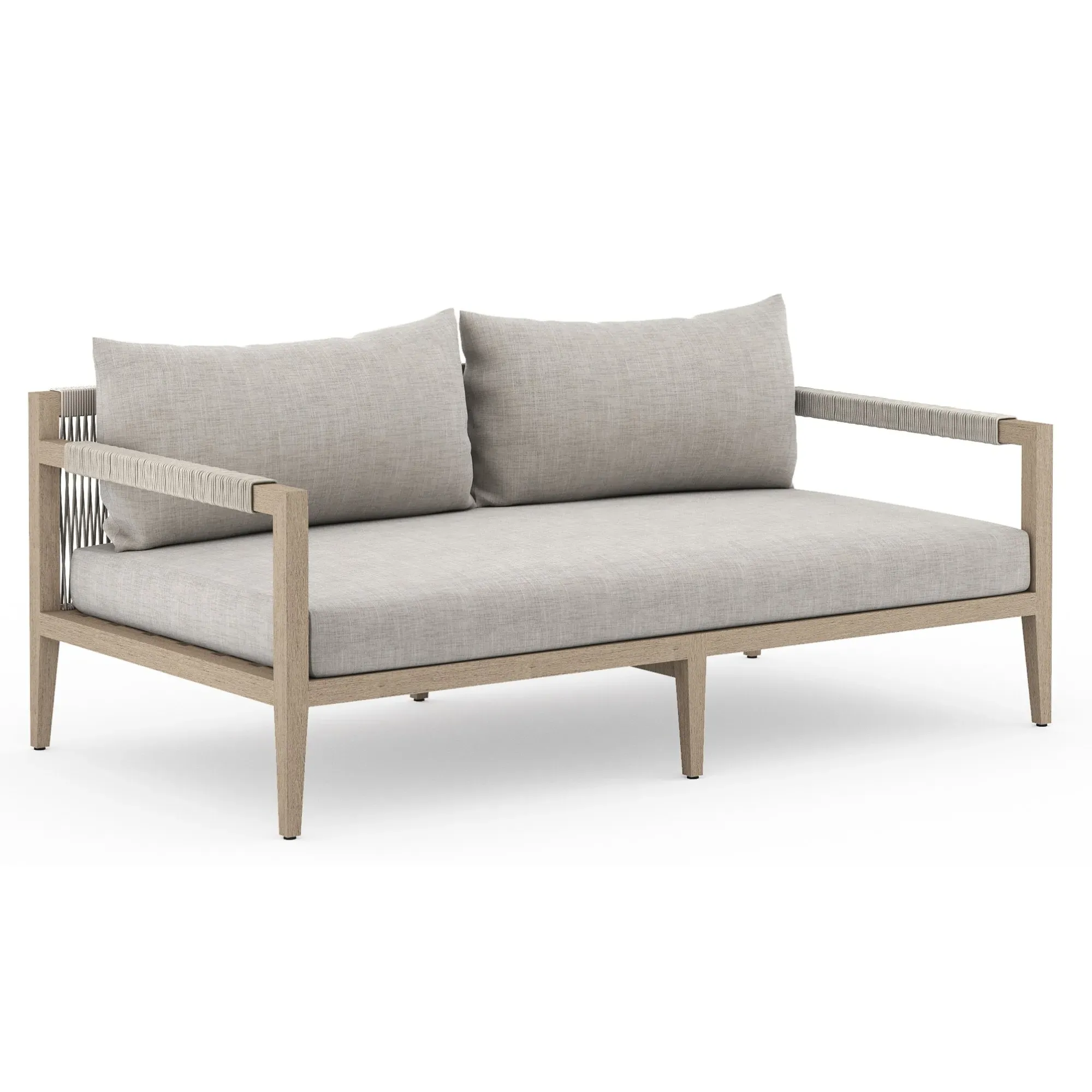 Cheryl Small Outdoor Sofa - Grey, Teak