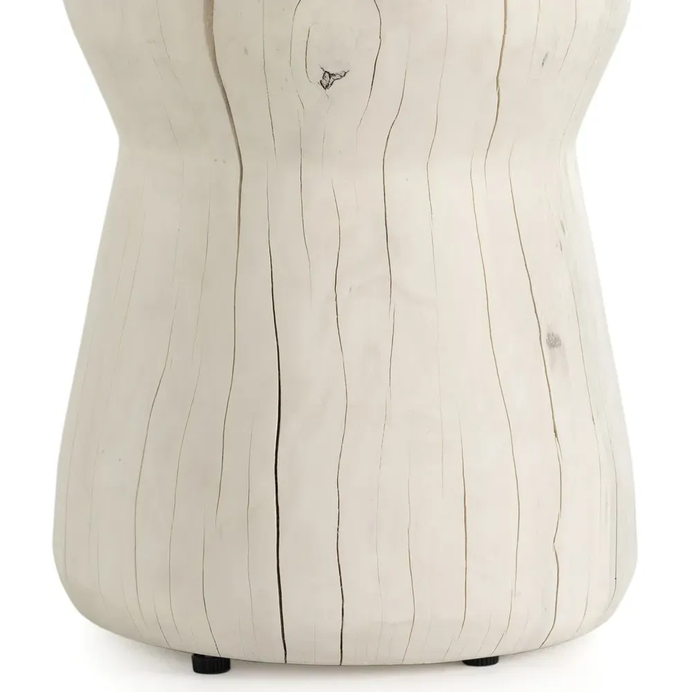 Chester Round Chess Game Table - Cream, Reclaimed Wood