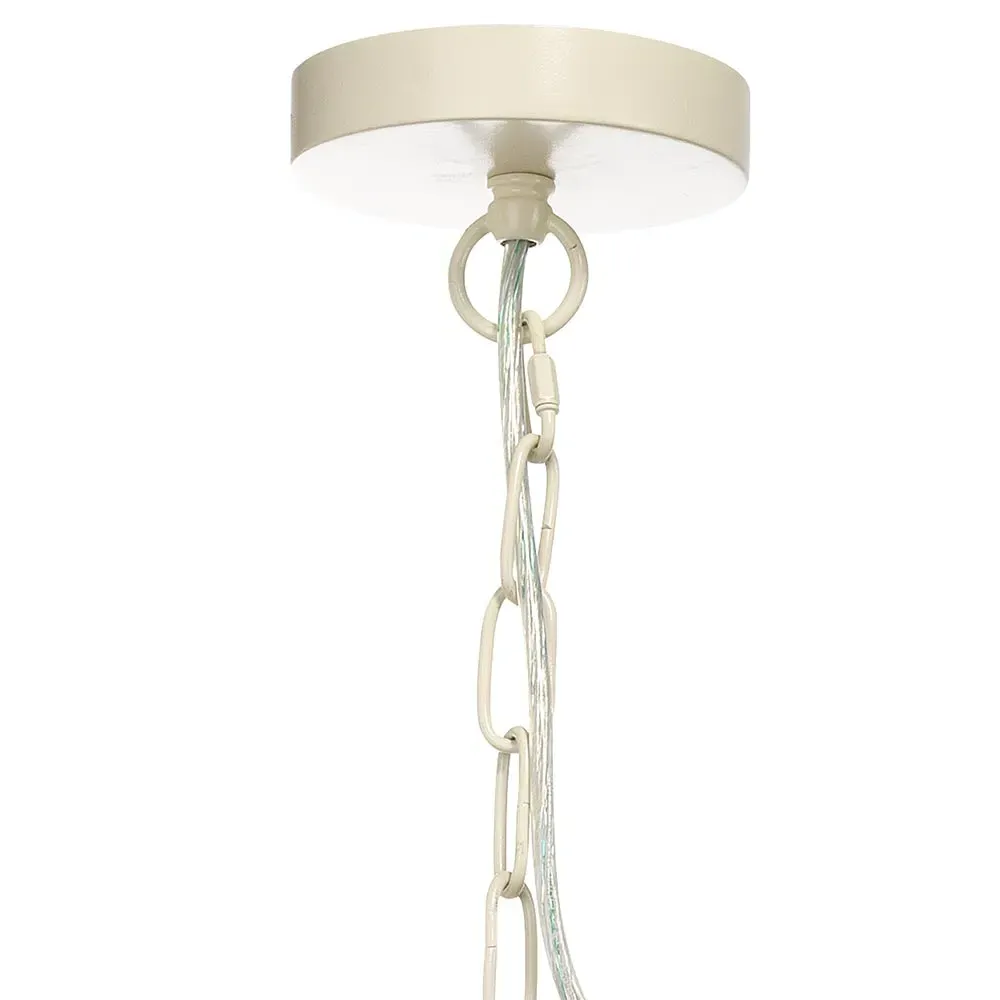 Chino Single Pendant Light - Beige, Rattan