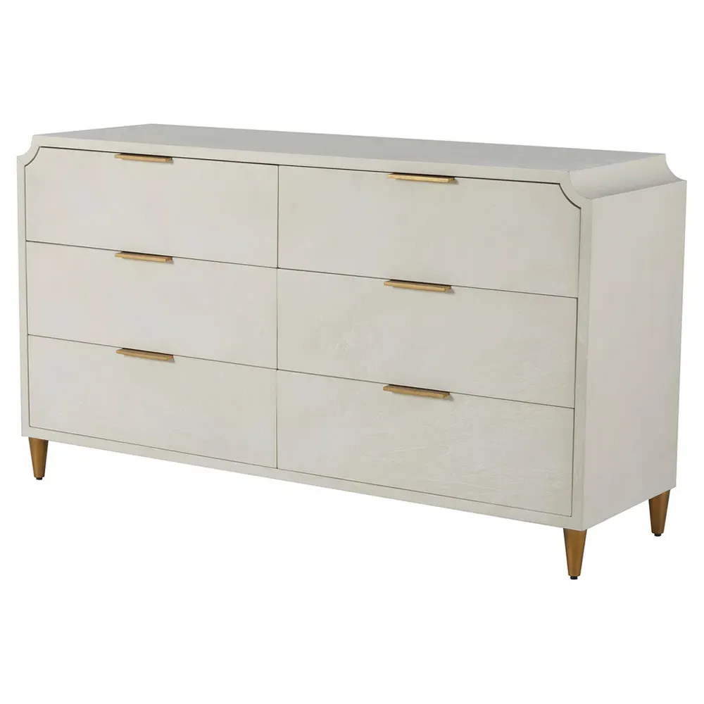 Chiri Double Dresser - White, Mindi Wood