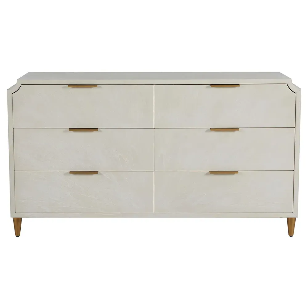 Chiri Double Dresser - White, Mindi Wood