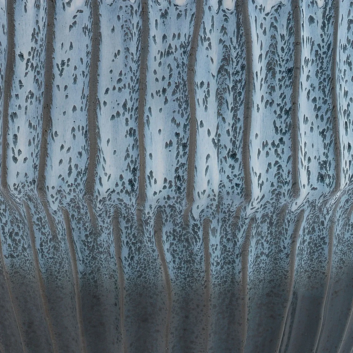 Chiyo Round Side Table - Blue, Ceramic