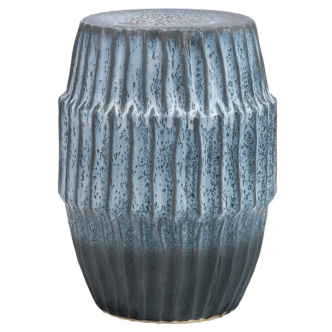Chiyo Round Side Table - Blue, Ceramic image
