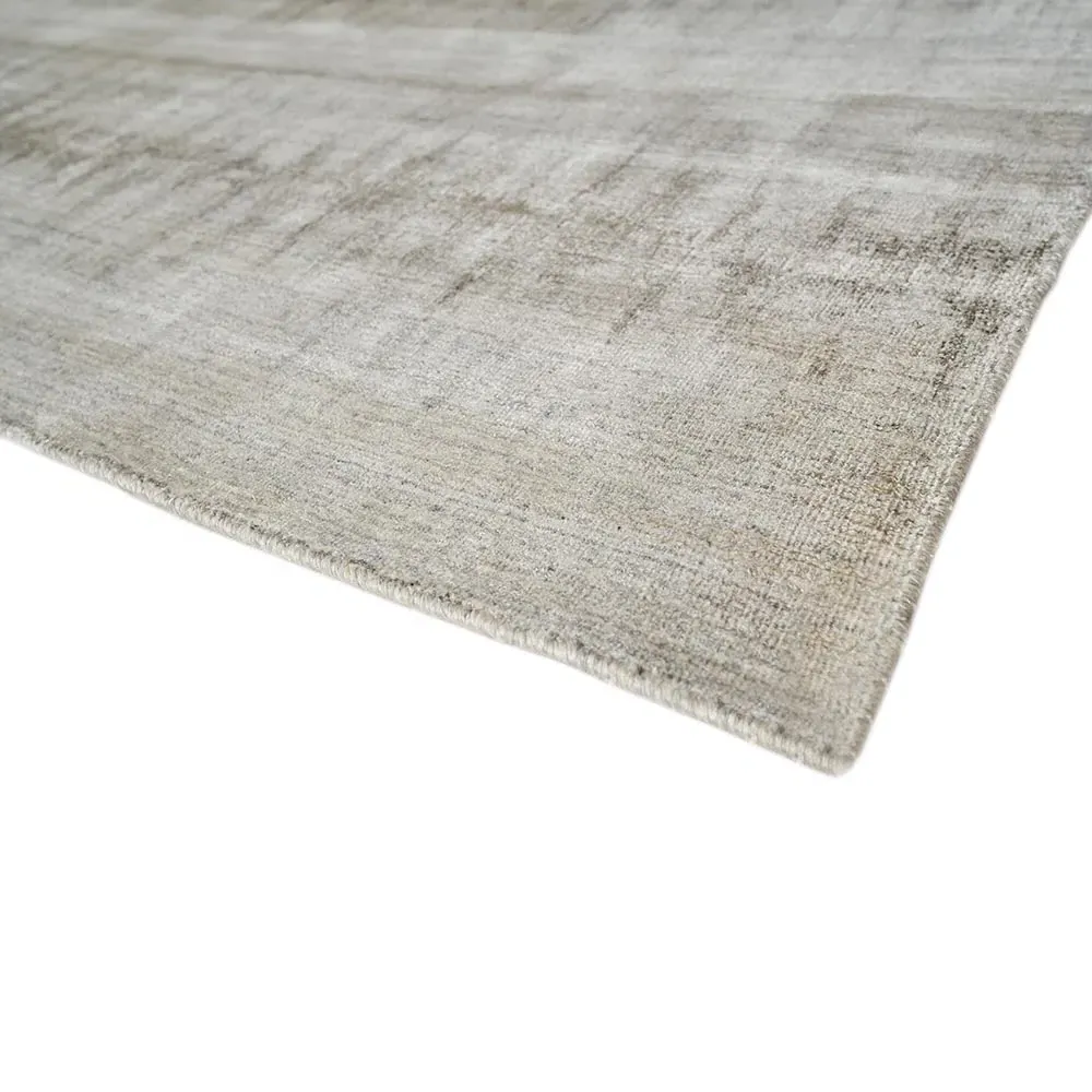 Chloe Patterned Rug - Charcoal, Wool