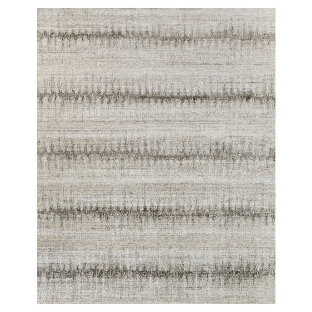 Chloe Patterned Rug - Charcoal, Wool