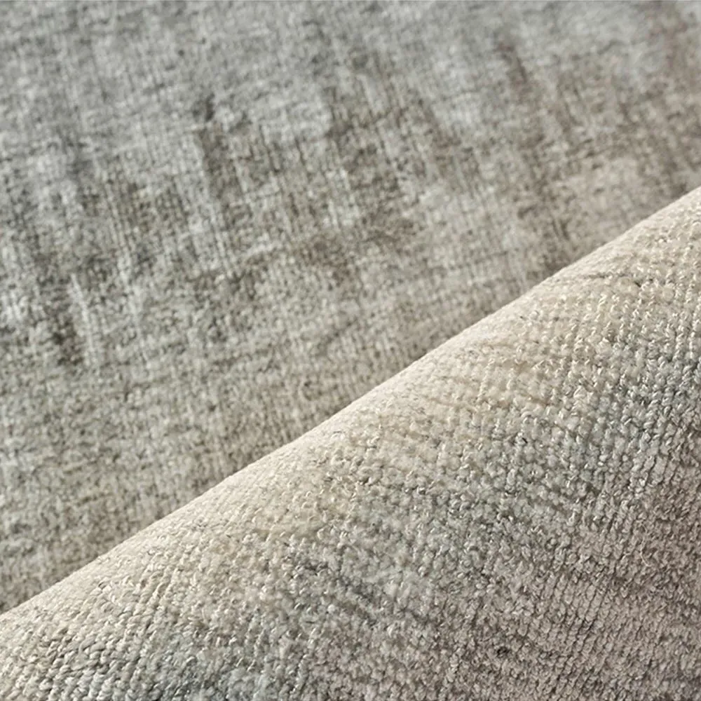 Chloe Patterned Rug - Charcoal, Wool