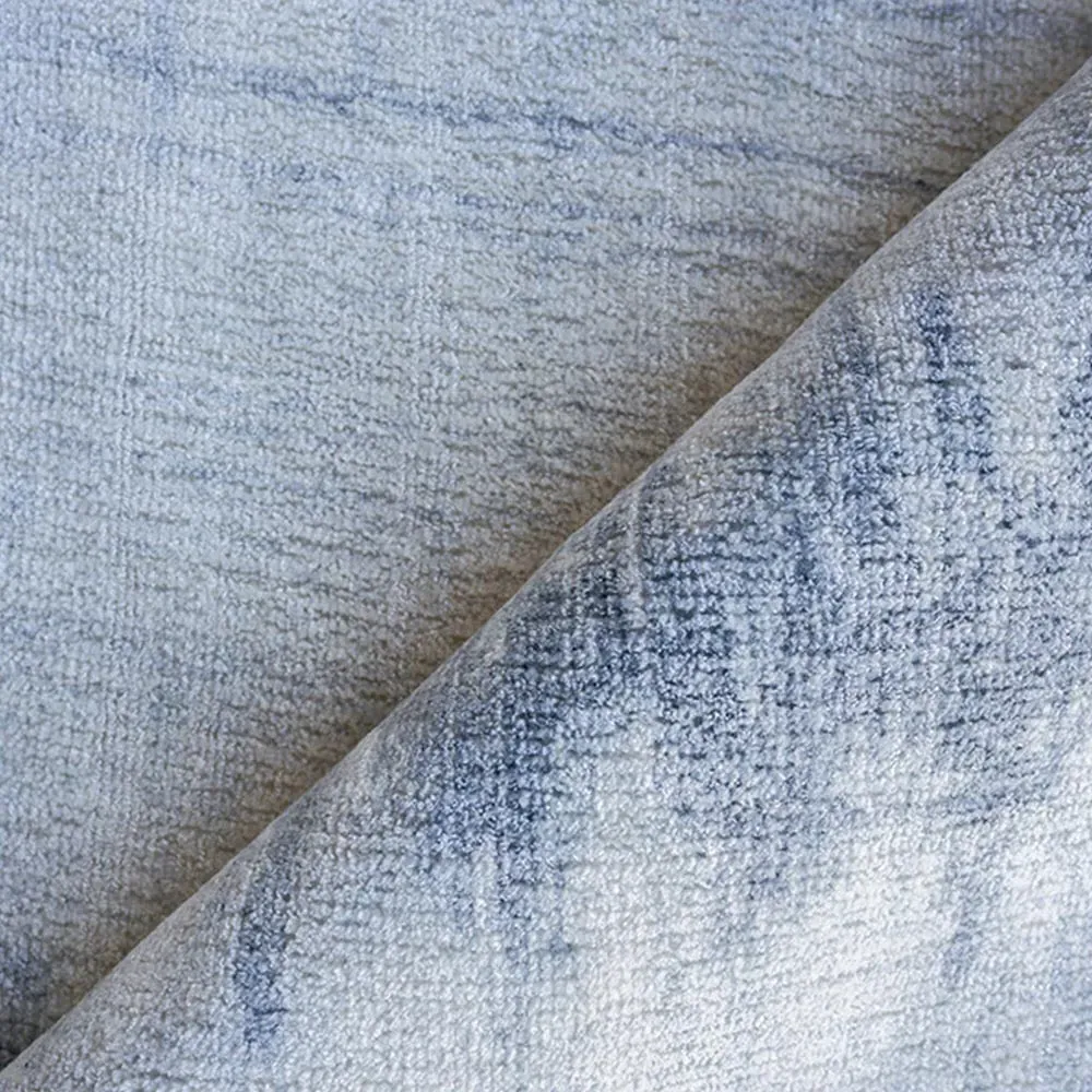 Chloe Patterned Rug - Light Blue, Wool