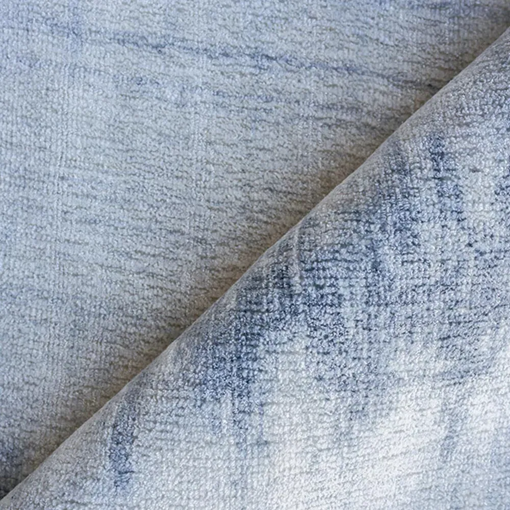 Chloe Patterned Rug - Light Blue, Wool