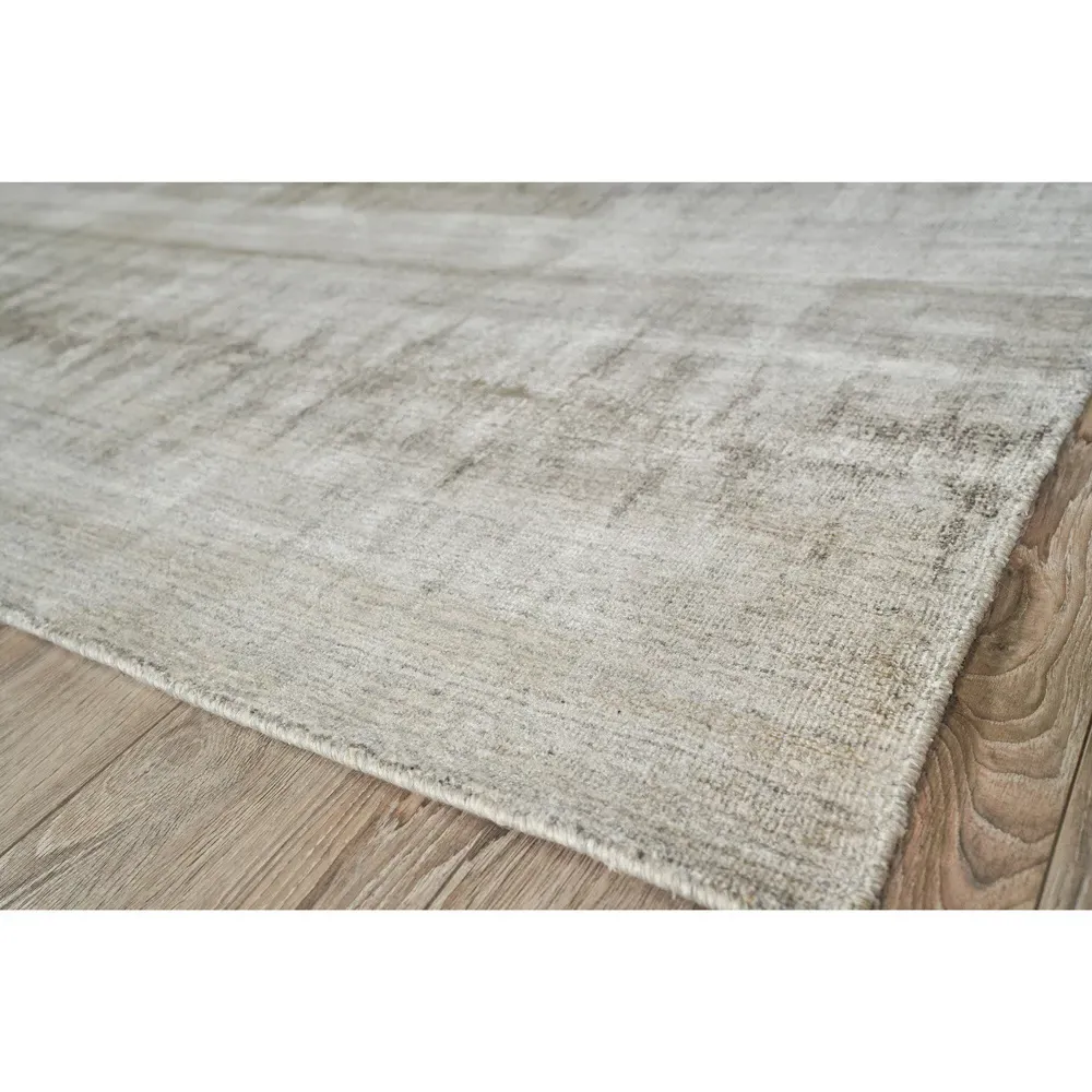 Chloe Patterned Rug Sample - Charcoal, Wool