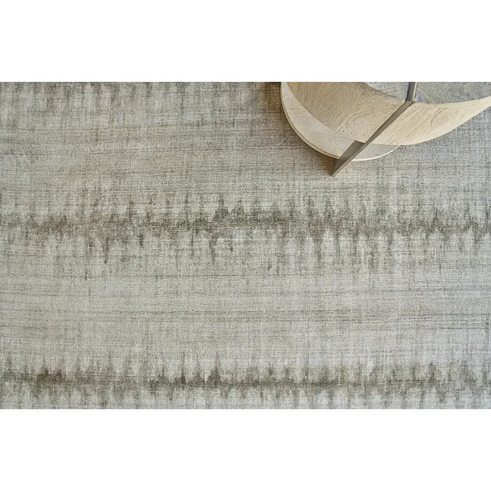 Chloe Patterned Rug Sample - Charcoal, Wool