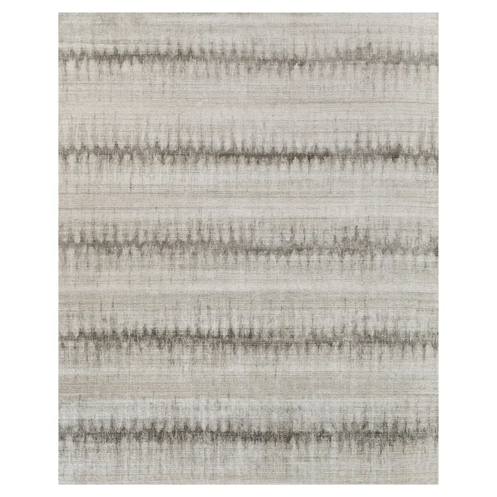 Chloe Patterned Rug Sample - Charcoal, Wool image