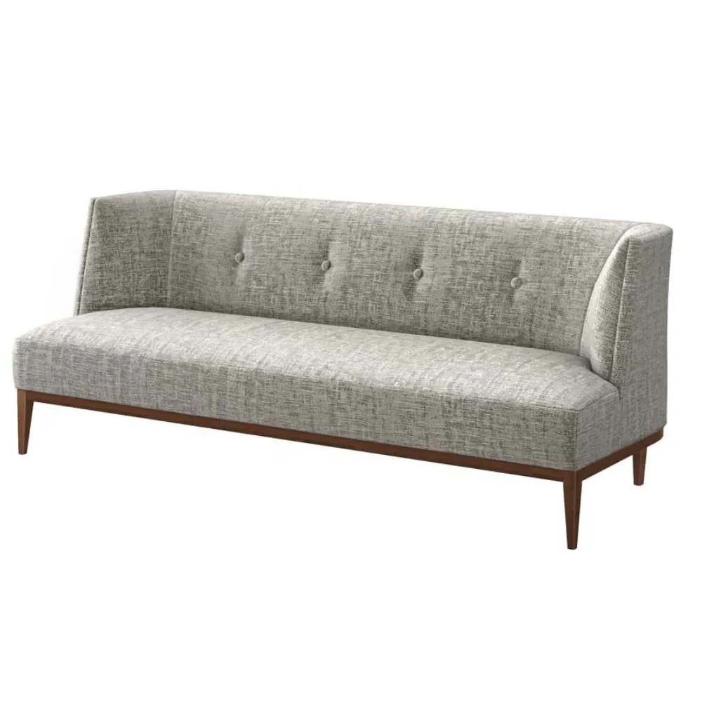 Chloe Tufted Sofa - Feather Grey, Chenille image