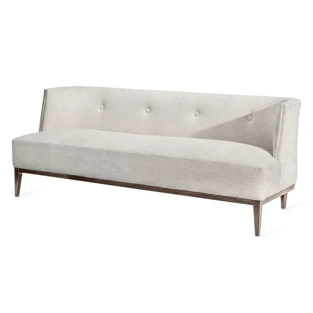 Chloe Tufted Sofa - Pearl, Linen