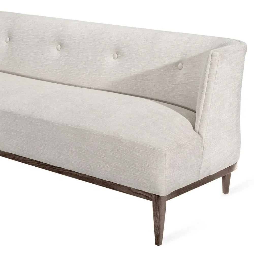 Chloe Tufted Sofa - Pearl, Linen